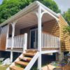 Bungalow en bardage en tôle Guadaba imitation bois, TPG Guadeloupe